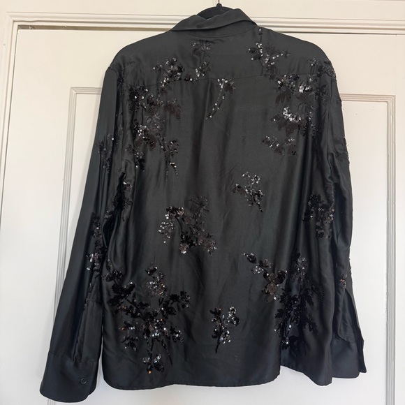 Zara Sequin Button Down - Picture 4 of 4